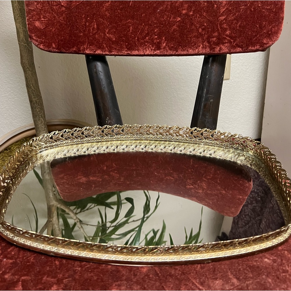 Vintage | Decorative Mirrored Vanity Tray
